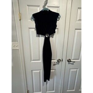 NWOT RONNY KOBO VELOUR CUT OUT REVOLVE MIDI COBALT RING CHRYSSA DRESS SIZE  XS